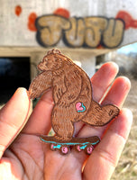 Skateboard Bear Iron On Patch