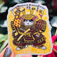 Shogun Cat Vinyl Sticker