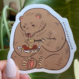 Pasta Bear Vinyl Sticker