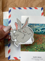 The Hare Vinyl Sticker