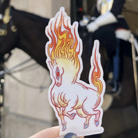 Fire Horse Vinyl Sticker
